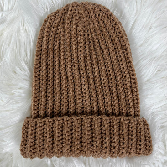 Classic Ribbed Beanie Toasted Almond